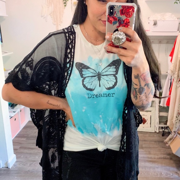 SMALL-3x!!😍✨Butterfly Graphic Tee - Picture 3 of 3